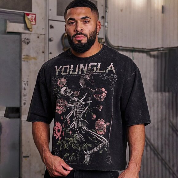 NWT YOUNG LA CROPPED T-Shirt - Picture 4 of 8